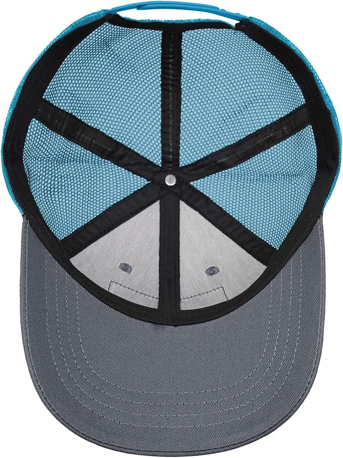 American Flag Trucker Hat - Snapback Hats for Men Women Baseball Cap - Breathable Mesh & Adjustable Fit for Casual Wear