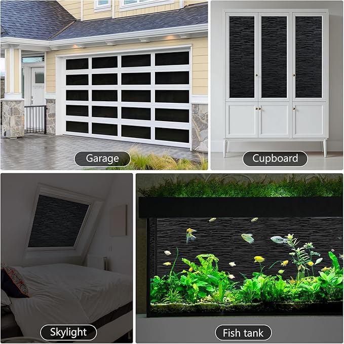 Haton Blackout Window Film, Static Cling Frosted Privacy - Image 9