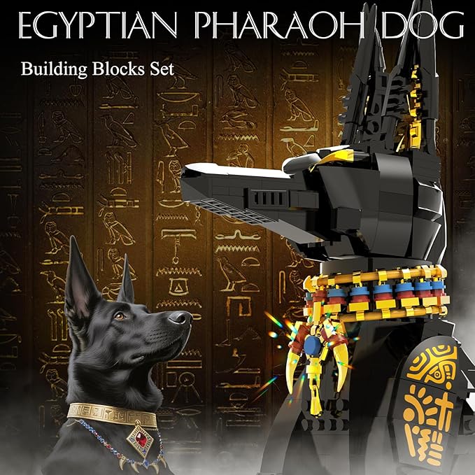Egyptian Pharaoh Dog Building Set - Image 2