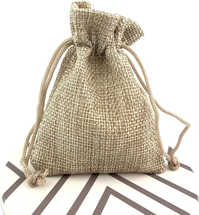 Palmhomee Pack of 25 Burlap Gift Bags - Image 4