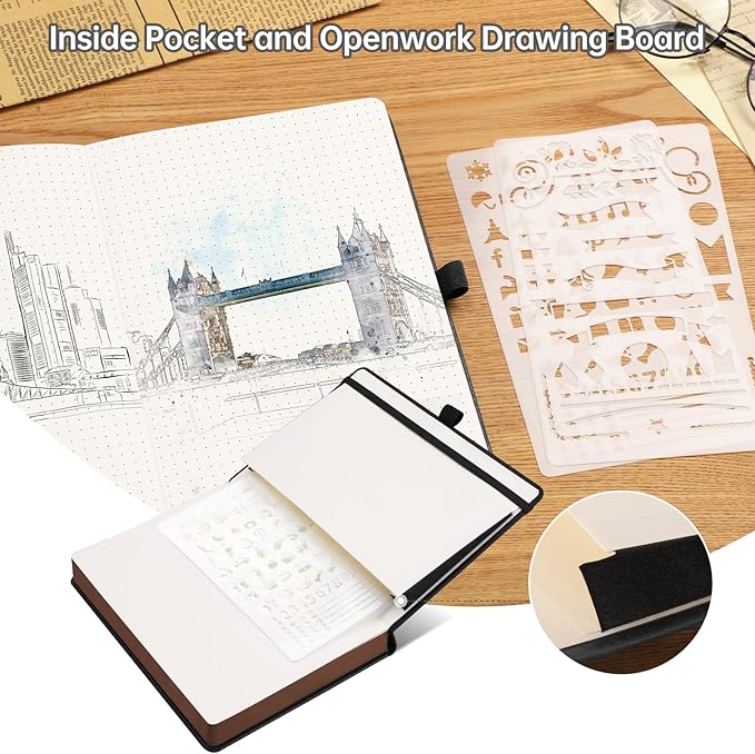 AHGXG Thick Journal Dotted Notebook - Image 7