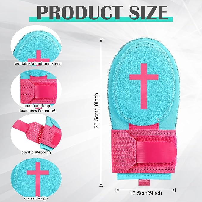 Geyoga Christian Sliding Mitt Cross Baseball Softball Religious Glove Sliding Mitt Baseball Guard Accessories and Protective Gear Left/Right Hands - Hand and Wrist Protection