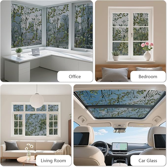 NINETREX One Way Window Privacy Film, Daytime Privacy Static Cling Sun Blocking - Image 2