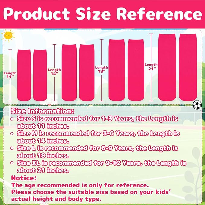 Olreco Toddler Soccer Socks Kids Baseball Socks Youth Softball Sock for Girls Boys Football Sock Boys Athletic Accessories