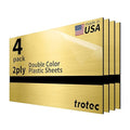 Trotec | Metallic Looking Acrylic Sheet | 12"x24"x1/16, Name Plate | USA Made by TrotecEngravingSupplies