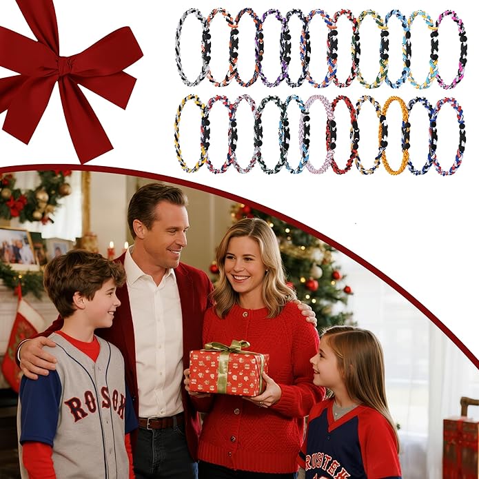 12Pack Baseball Necklaces for Boys, 18inches Braided Rope Tornado Titanium Sports Necklaces, Ideal for Baseball Team Gifts, Party Favors, Baseball Accessories Drip，Multi-Color