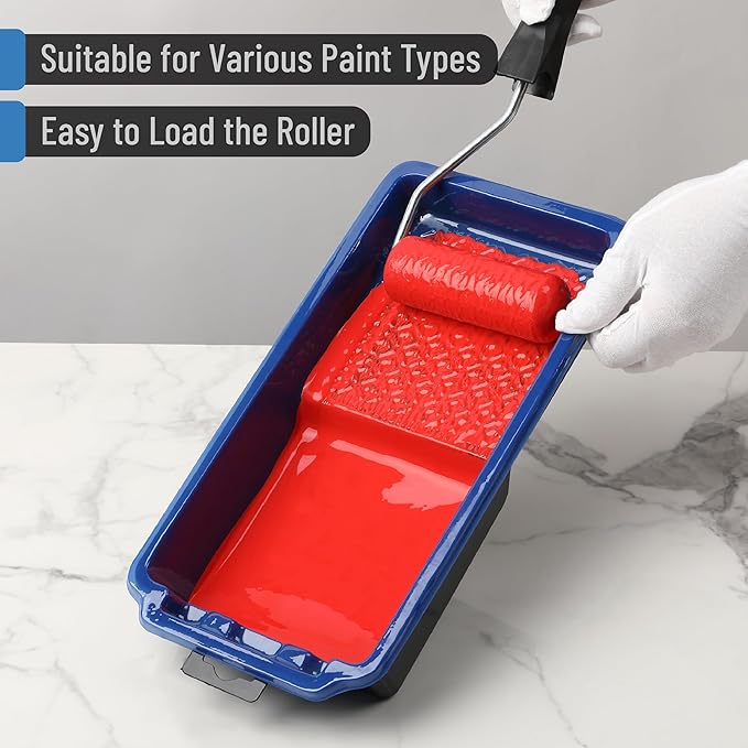 Bates- 4 Inch Paint Tray Set, 1x 4 Inch Paint Roller Tray, 20x Disposable - Image 5