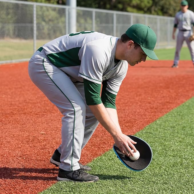 Leyndo Baseball Training Glove Foam Fielding Trainer Infield Training Gloves Baseball Fielding Gloves for Quick Hands Batting Practice Two Hands