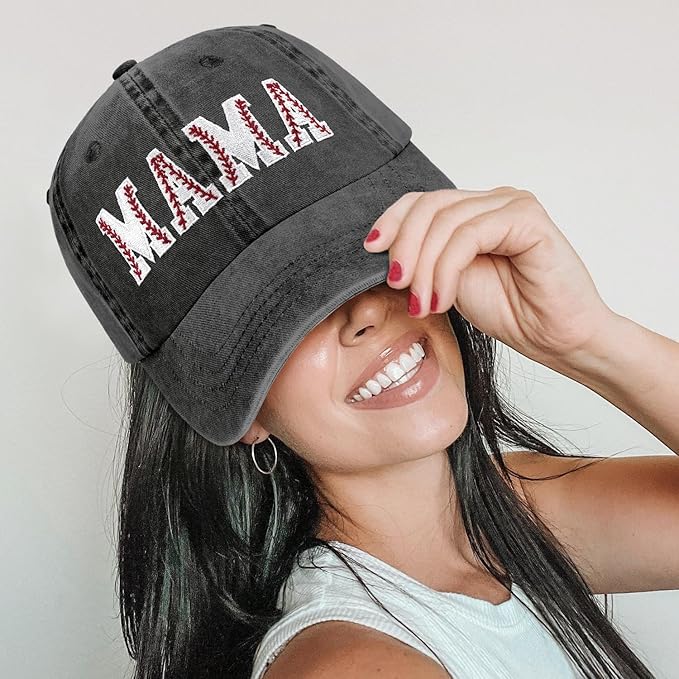 Mama Trucker Hat Mothers Day Birthday Gifts for Mother Mom Mama Embroidered Adjustable Washable Baseball Cap
