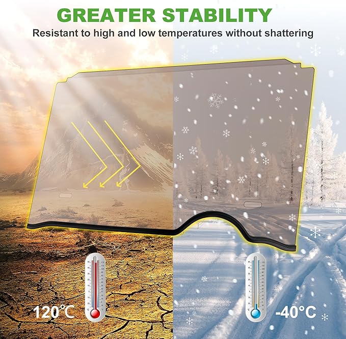10L0L Golf Cart Folding Tinted Winshield for EZGO RXV 2008-up, Fold Down Upgrade Thickened Polycarbonate (PC) High Strength Impact Resistance