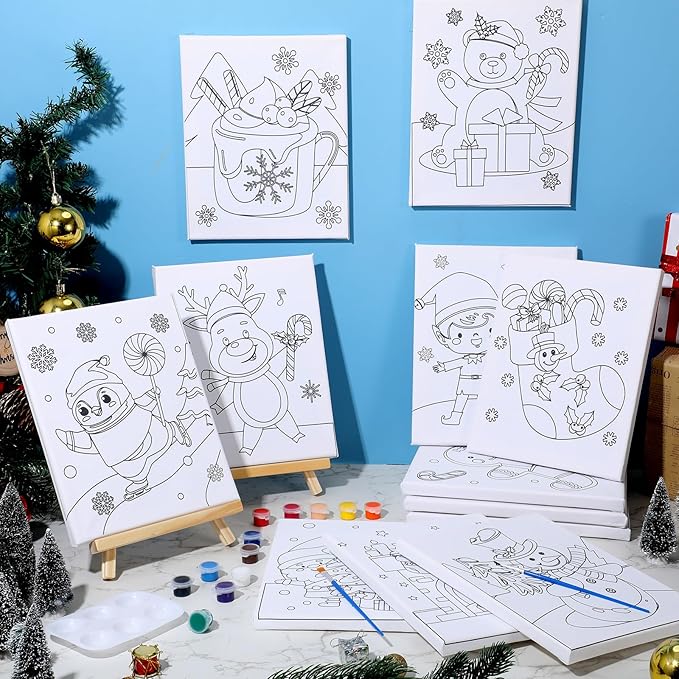 Zhanmai 12 Pack Pre Drawn Canvas - Image 7