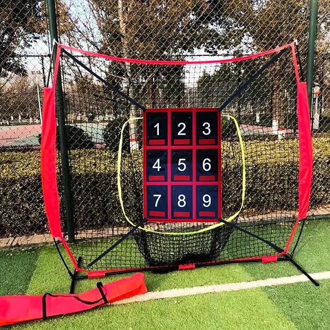 Strike Zone Target for Baseball Softball net, Throwing Pitching Hitting Batting Catching Practice Target, Pitcher Accuracy Training Aids