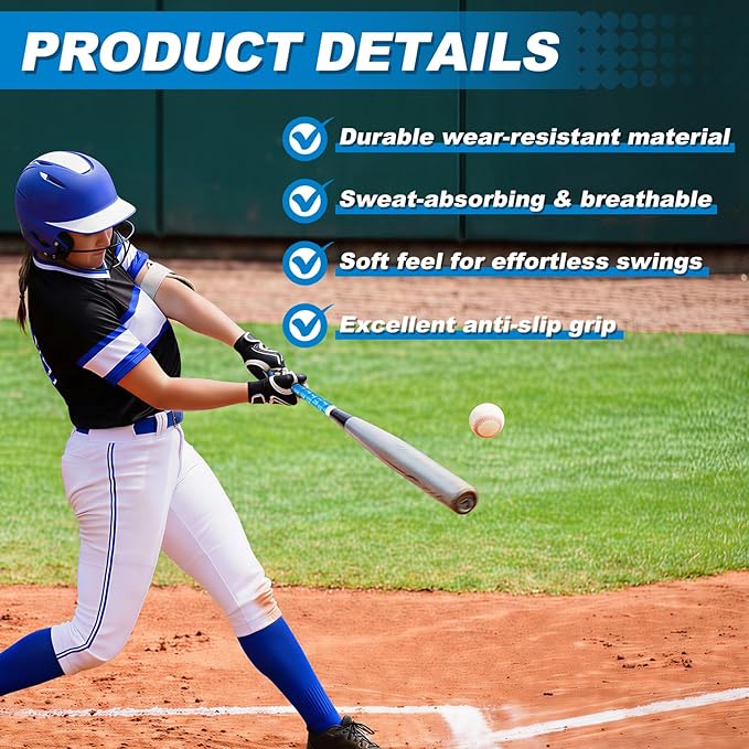 Baseball Bat Grip Tapes 1.5mm Precut and Full Adhesive Softball Grip Tape,Non-Slip Baseball Bat Wrap Tape Religious Cricket Batting Tape Replacement