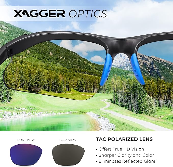Xagger Kids Youth Polarized Sports Sunglasses for Boys Girls Baseball Softball Glasses TR90 Frame
