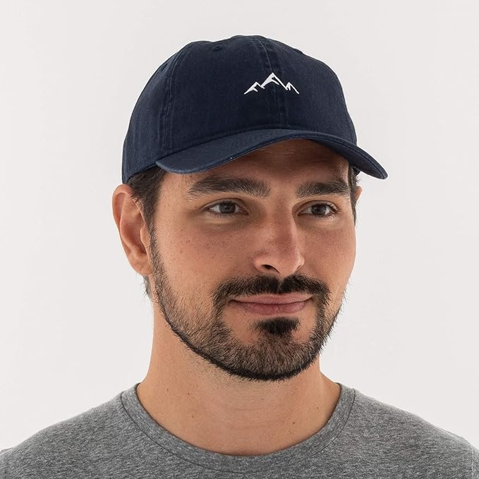Outdoor Cap -Adult Mountain Dad Hat-Unstructured Soft Cotton