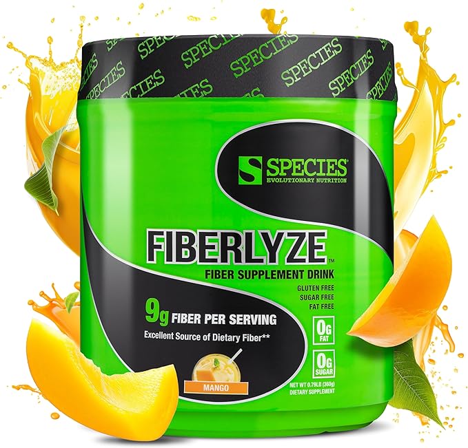 Species Nutrition Fiberlyze Fiber Supplement, Psyllium Based Soluble & by SpeciesNutrition
