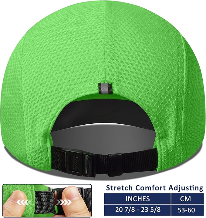 GADIEMKENSD Women's Race Day Running Cap Performance Mesh Hat - Excellent Ventilation, Lightweight, Reflective Safety