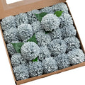 Ling's moment Dusty Blue Dahlia Foam Artificial Flowers Real Touch Faux Fake by LingsMoment