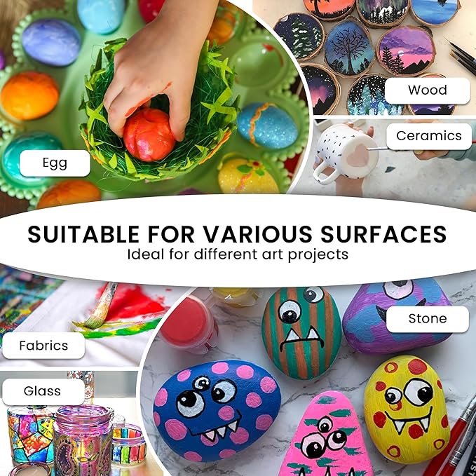 Acrylic Pouring Paint Set | 30 Vibrant Colors Including An Array Of Metallic - Image 5