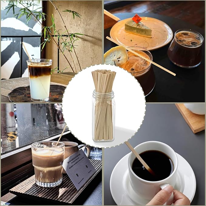 Wooden Coffee Stirrers, 1000 Disposable 5.5" Stir Sticks, - Image 7
