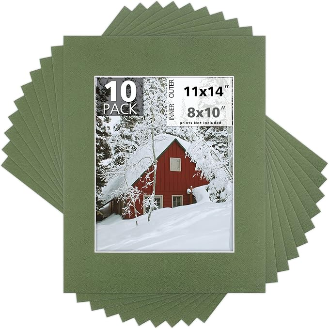 Mat Board Center, 11x14 for 8x10 Rock Garden Color Mats by MatBoardCenter