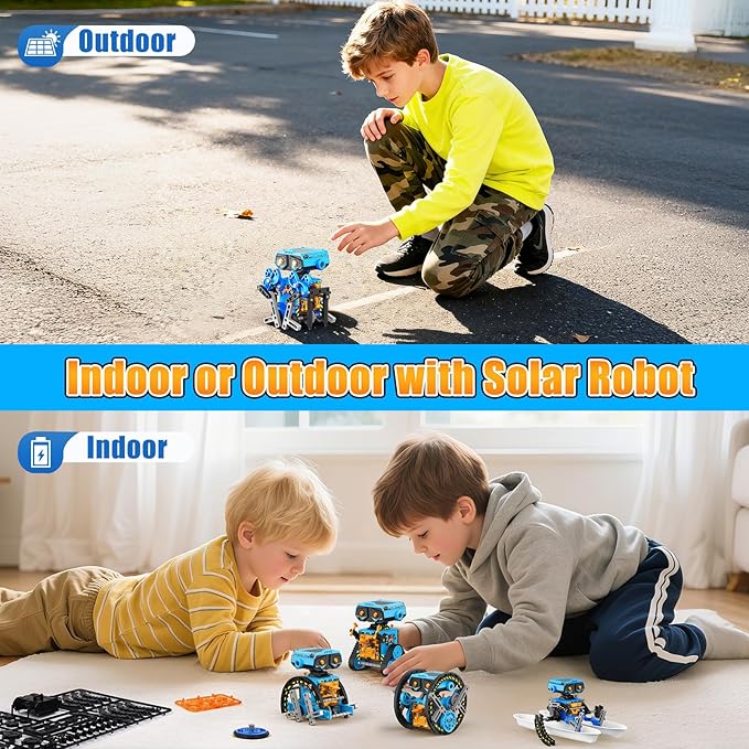 AESGOGO 12 in 1 STEM Solar Power Robots Toys - Image 4