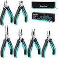 DURATECH Mini Pliers Set, CRV Construction, Includes Needle Nose, Long Nose by DURATECH