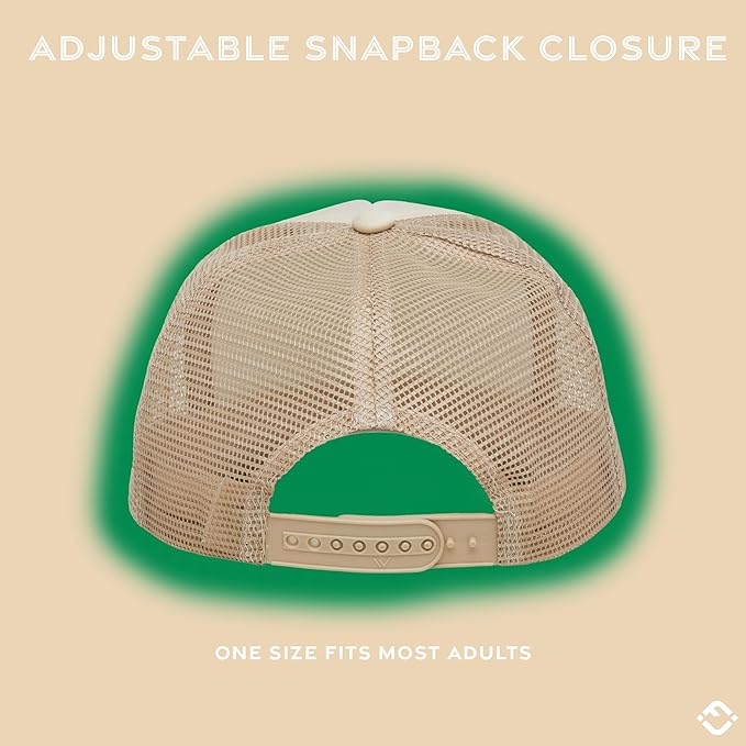 Funky Junque Premium Mesh Snapback Trucker Hat - Stylish Comfort for All - Patriotic, Humor & More