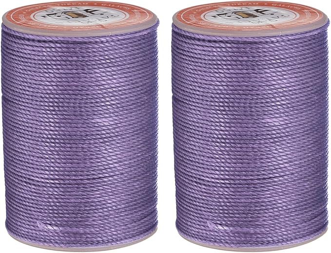 uxcell Round Leather Sewing Waxed Thread, 55m / 60 Yards Polyester Wax String by uxcell