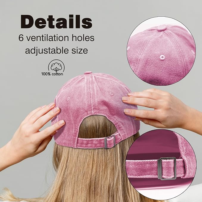 Women Style Baseball Cap, Vintage Adjustable Cotton Cap for Women Mama Grandma, Birthday Gifts for Mother Stepmother