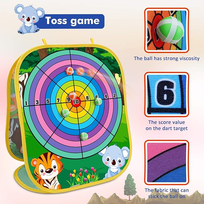 Animal Bean Bag Toss Game Toy Outdoor Toss Game, Family Party Party Supplies - Image 3