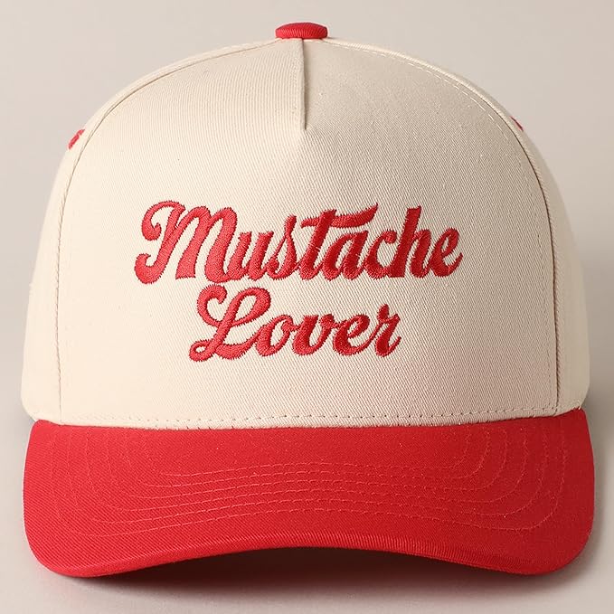 MIRMARU Two-Tone Vintage Canvas Trucker Hats for Men & Women, Adjustable Size Baseball Caps with Trendy Embroidered Design