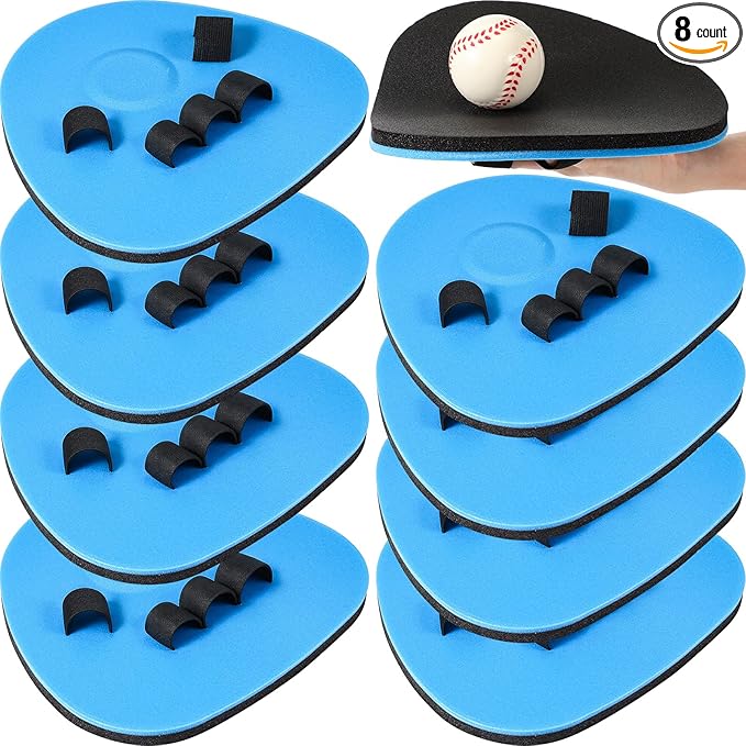 Leyndo Baseball Training Glove Foam Fielding Trainer Infield Training Gloves Baseball Fielding Gloves for Quick Hands Batting Practice Two Hands