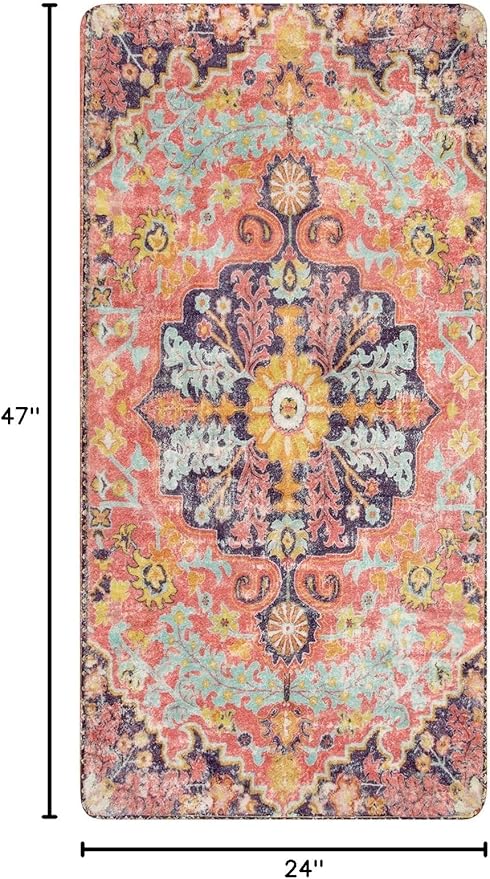 Lahome Bohemian Floral Medallion Runner Rug - Image 2