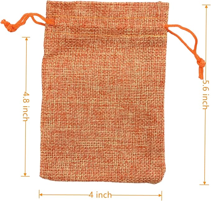 Palmhomee Pack of 25 Burlap Gift Bags - Image 3