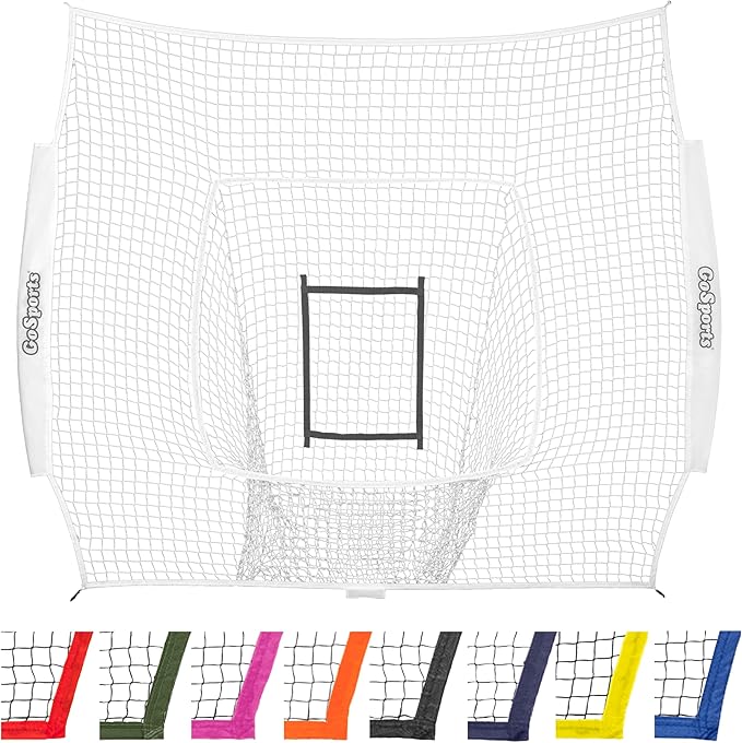 GoSports Replacement 7 x 7 ft Baseball Net - NET ONLY - Frame NOT Included - Choose Your Color