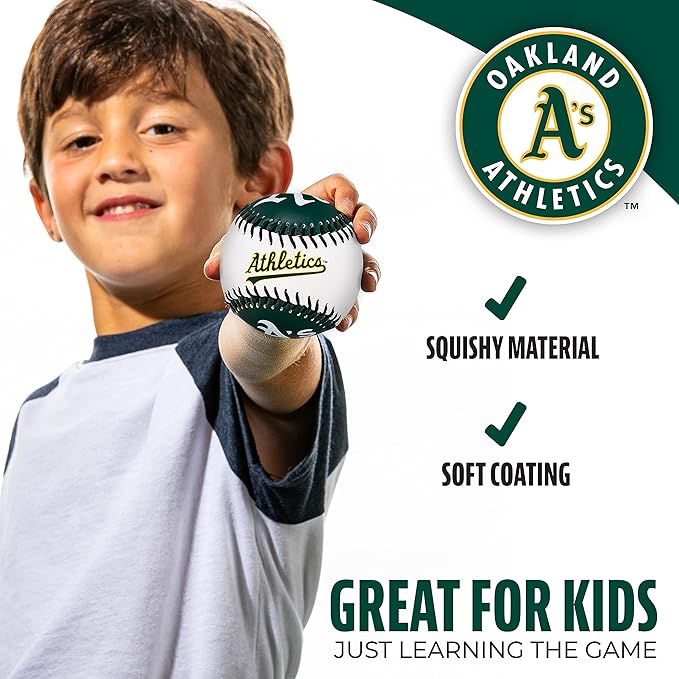 Franklin Sports MLB Team Soft Baseballs - Team Logo - Fan Shop Toy Baseball for Kids - Decoration for Desks and Office