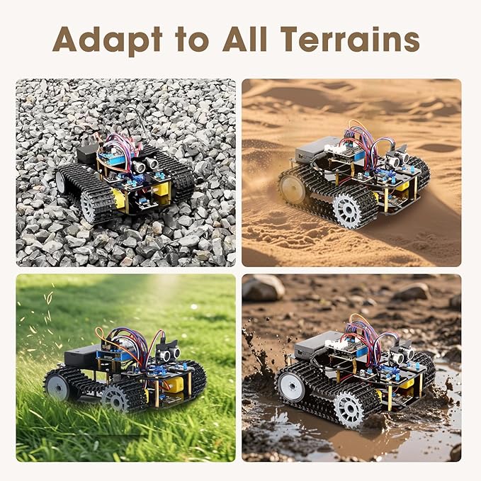 Robotics Kit for Kids Ages 8–12, Smart Robot Tank Car Compatible - Image 4