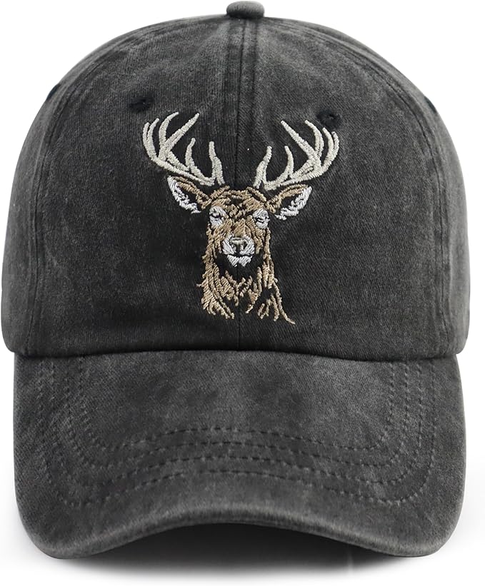 Unisex Adjustable Animal Hat for Men Women, Classic Cotton Wild Animals Embroidered Baseball Cap