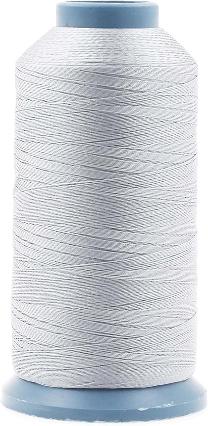 Mandala Crafts Bonded Nylon Thread Silver Heavy Duty Sewing Threads by MandalaCrafts