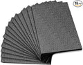 15 Pcs 12" x 8" x 0.5" Polyethylene Foam Thick Foam Sheet Firm Black Foam by LEMECIMA