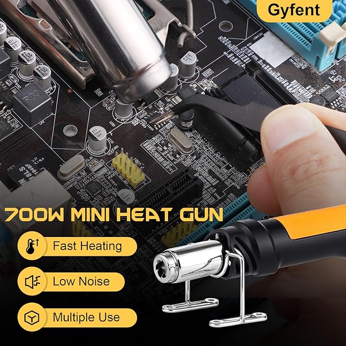 Heat Gun, 700W 212°F~932℉ Mini Soldering Heat Gun Hot Air Rework Station - Image 6