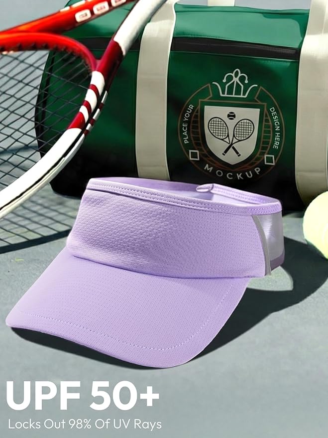 Sun Visor Hat for Women & Men UV Protection Lightweight Foldable Summer Sports for Running Tennis Golf Pickleball
