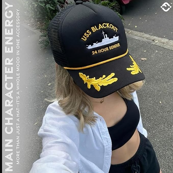 Funky Junque Premium Mesh Snapback Trucker Hat - Stylish Comfort for All - Patriotic, Humor & More