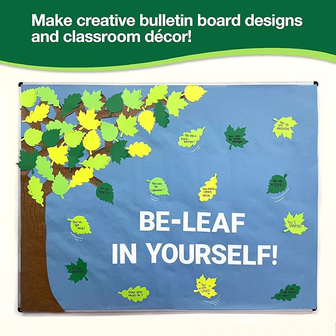 120 Pieces Spring Leaf Paper Cutouts - Image 3