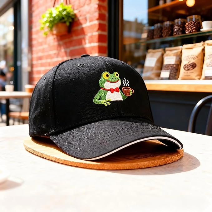 Embroidered Baseball Cap for Men Women, Breathable Cotton Adjustable Hat, Various Patterns for Casual Daily Outfits