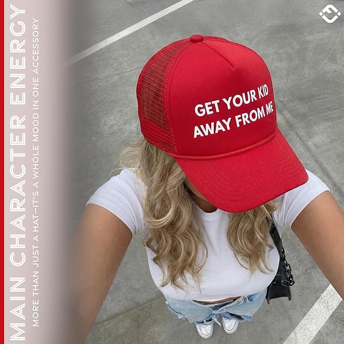 Funky Junque Premium Mesh Snapback Trucker Hat - Stylish Comfort for All - Patriotic, Humor & More