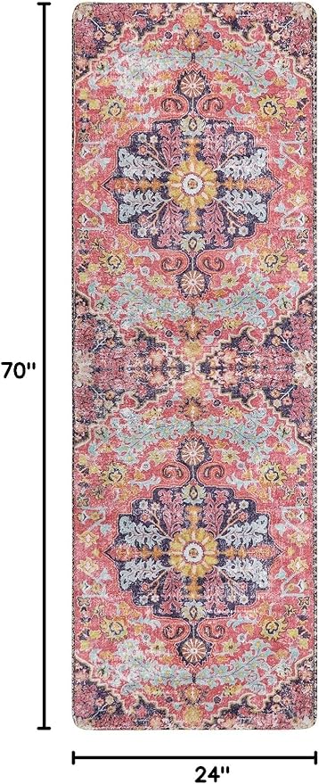 Lahome Bohemian Floral Medallion Runner Rug - Image 2