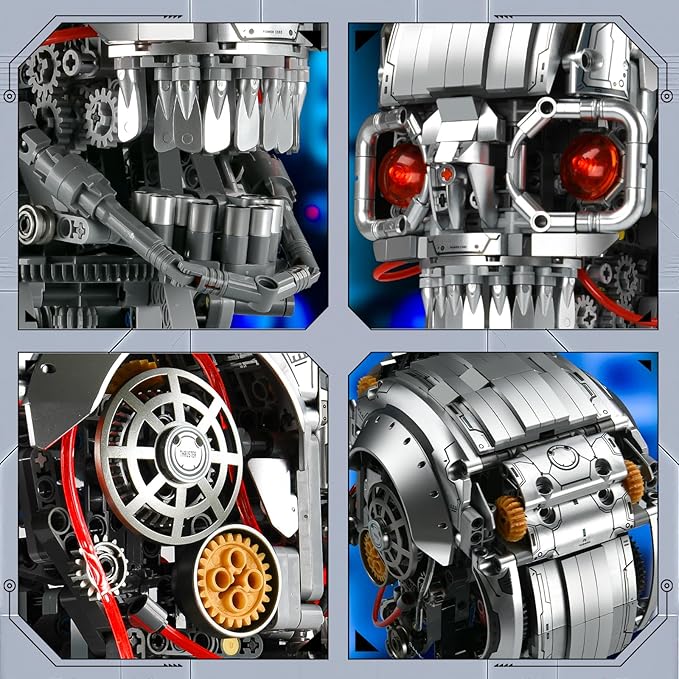 Mechanical Halloween Skull Building Set - Image 5