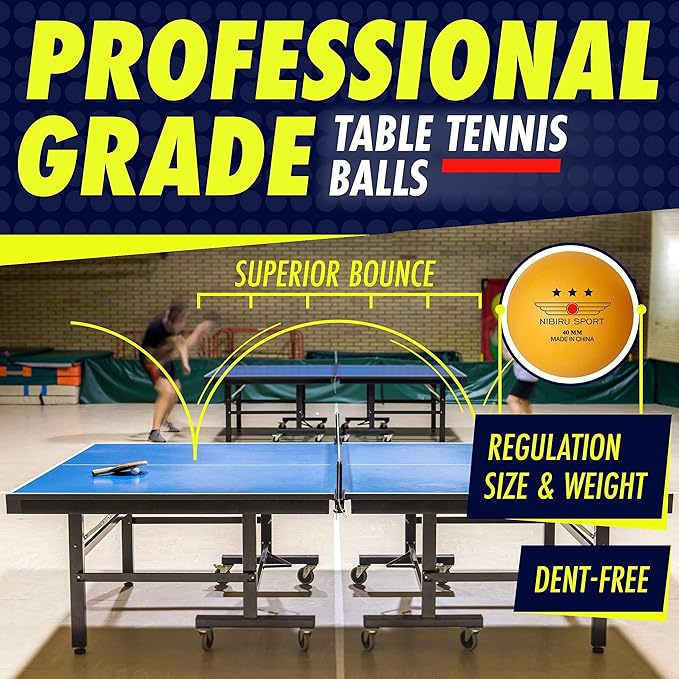 NIBIRU SPORT Professional Ping Pong Paddle Sets, 2 Paddle or 4 Paddle Table - Image 5